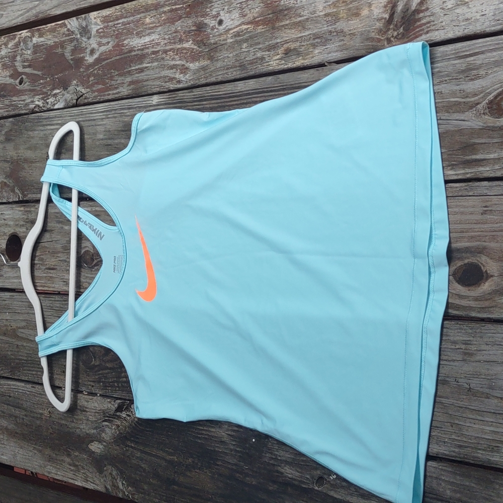 Nike Pro Large Blue Women's Racerback Tank GUC